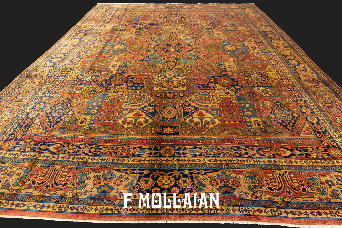 Tapis Indien Indo-Sarouk Avec Médaillon Spécial n°:93591489